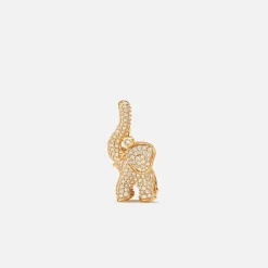 Elephant vedhæng medium pavé
