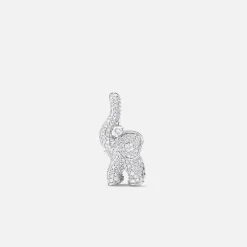 Elephant vedhæng medium pavé