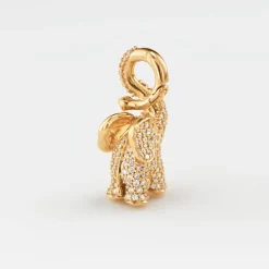 Elephant vedhæng medium pavé