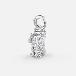 Elephant vedhæng medium pavé