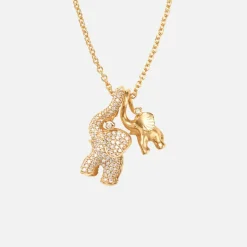 Elephant vedhæng på halskæde