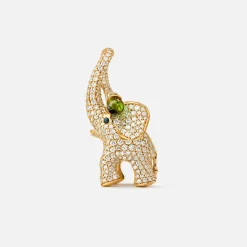 Elephant vedhæng stor pavé
