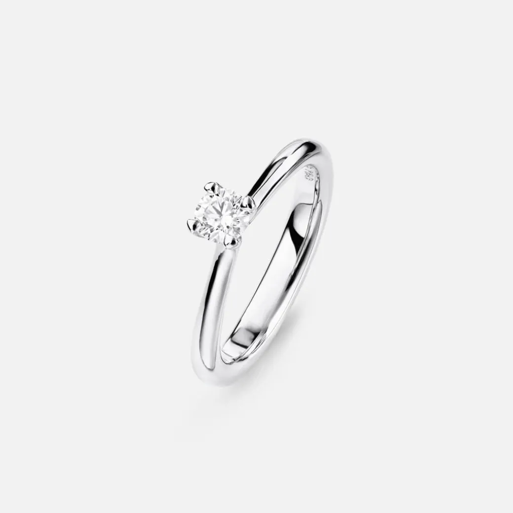 Klassisk Solitaire ring
