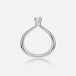 Klassisk Solitaire ring