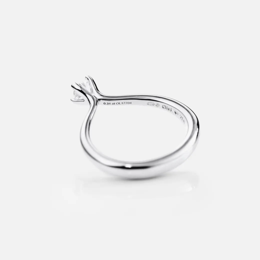 Klassisk Solitaire ring