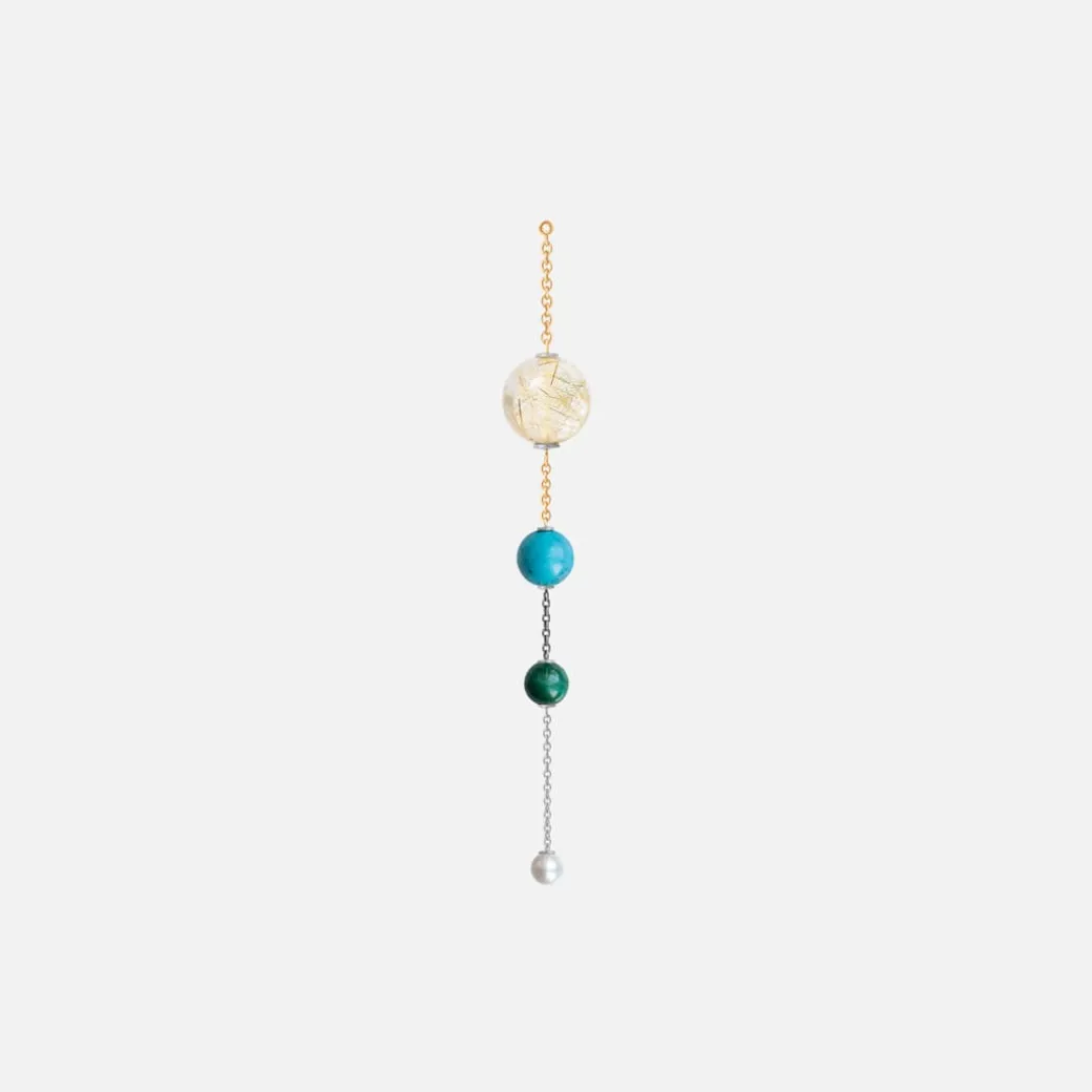 Lotus earring pendant