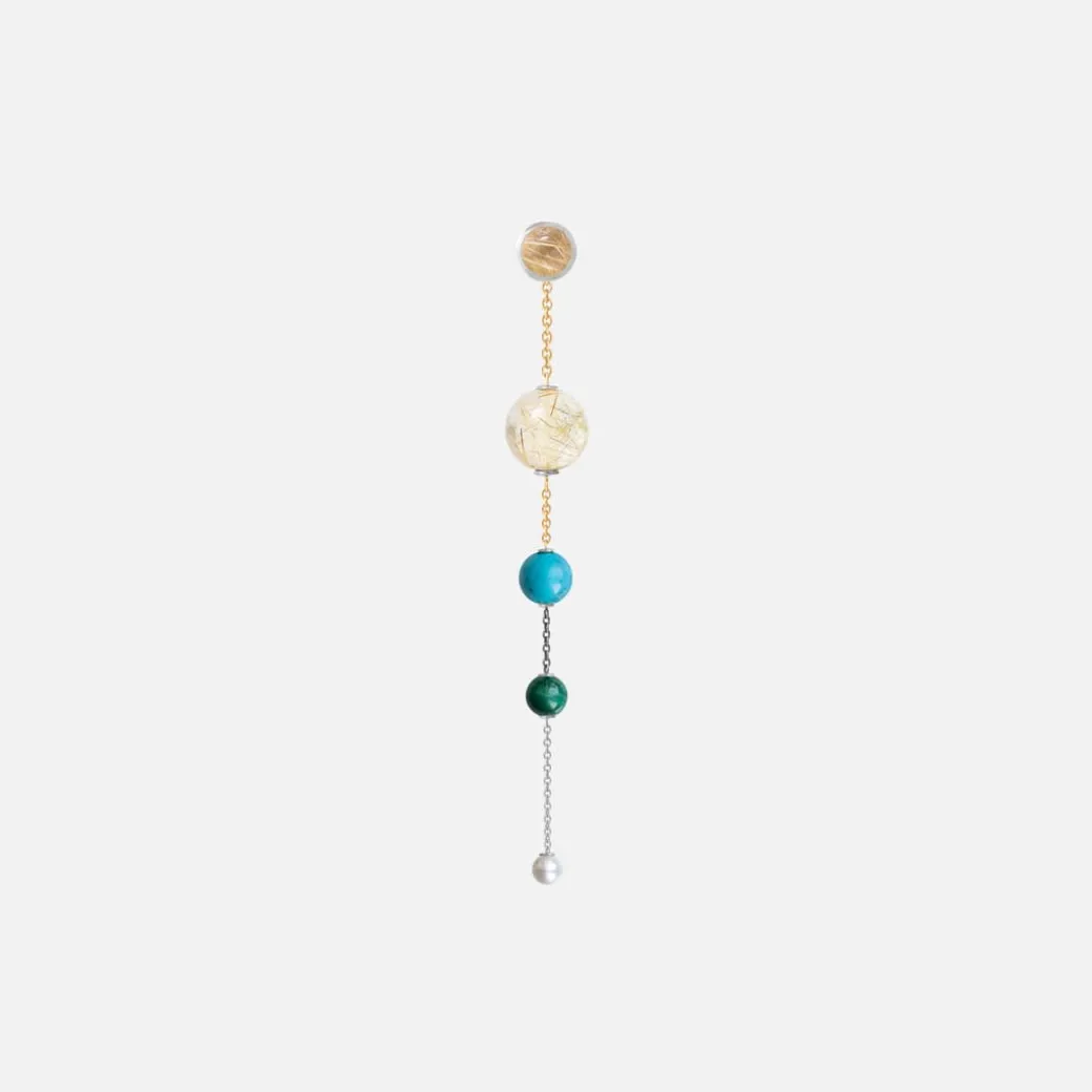 Lotus earring pendant