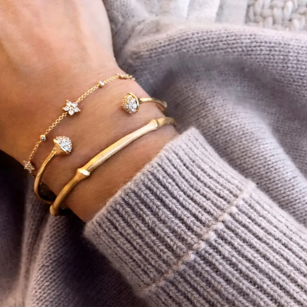 Nature armring pavé