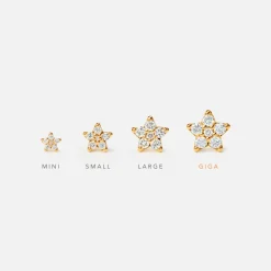 Shooting Stars stud earrings giga