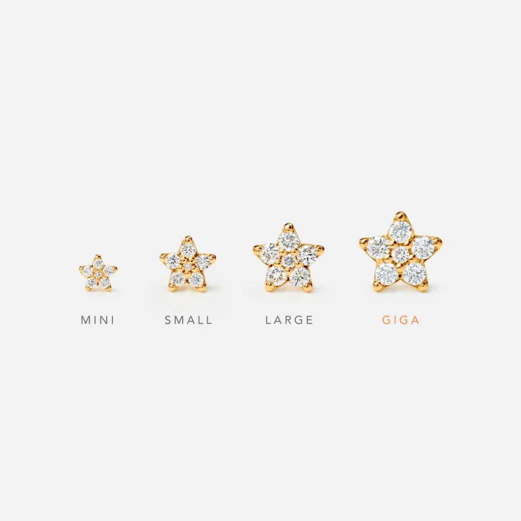 Shooting Stars stud earrings giga