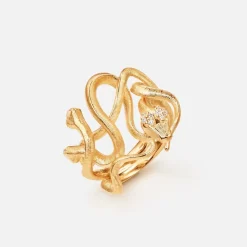 Snakes Medusa ring