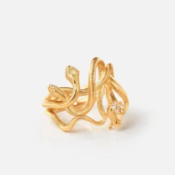 Snakes Medusa ring