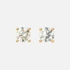 Solitaire stud earrings