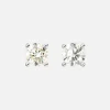 Solitaire stud earrings