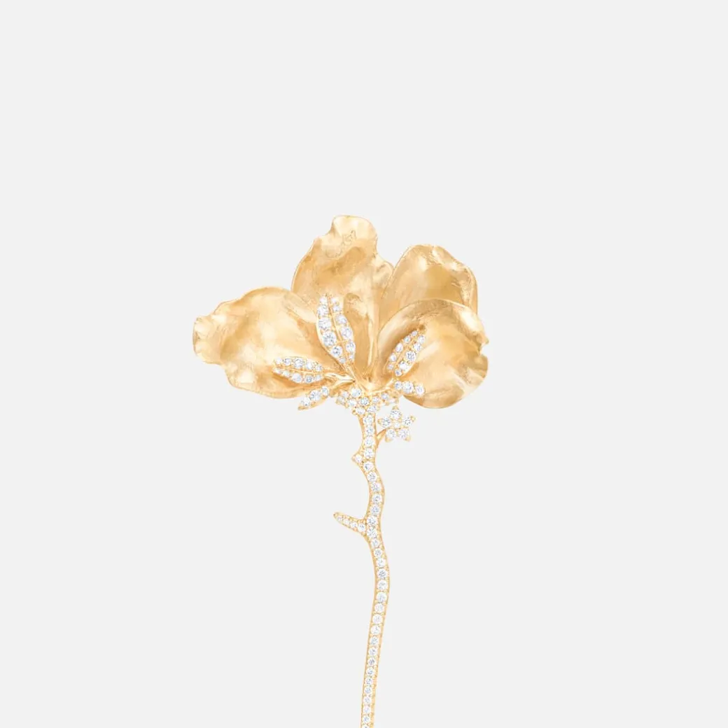 Wild Rose brooch medium