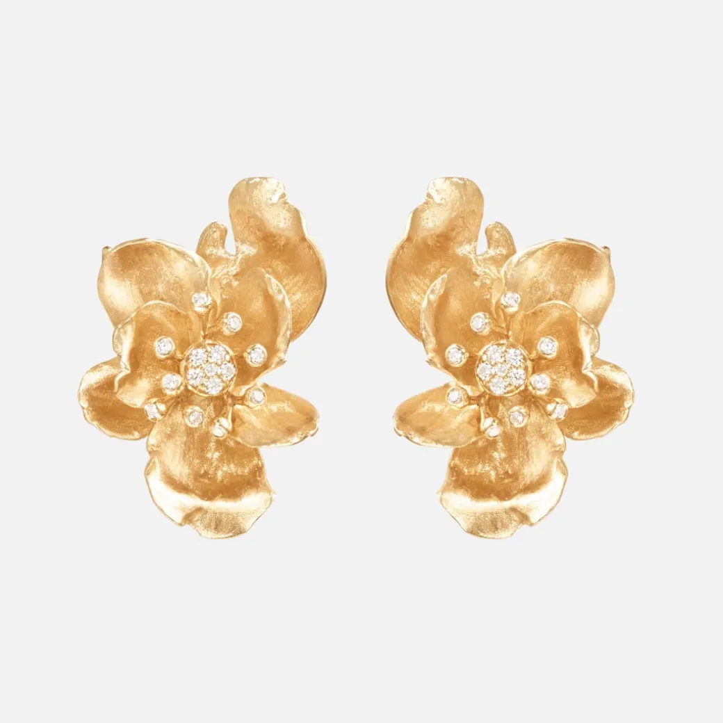 Wild Rose stud earrings