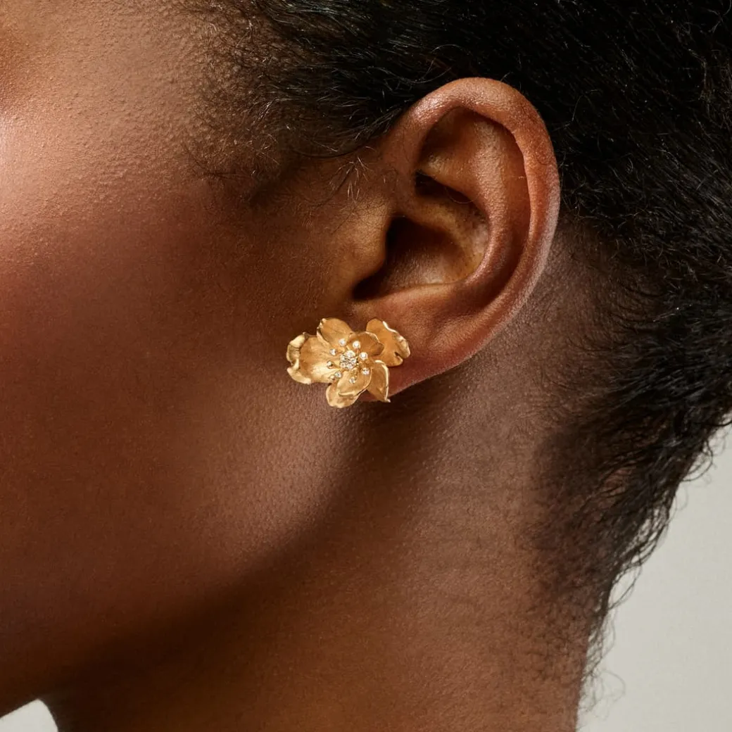 Wild Rose stud earrings