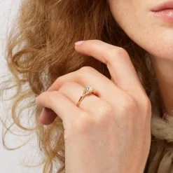 Winter Frost Solitaire ring